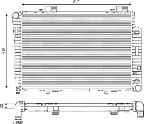 VALEO 731805 Radiator motorkjøling