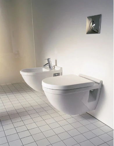 Duravit Starck 3 Vegghengt bidé 360x540 mm, 1 blanderhull Duravit Starck 3 Vegghengt bidé 360x540 mm, 1 blanderhull