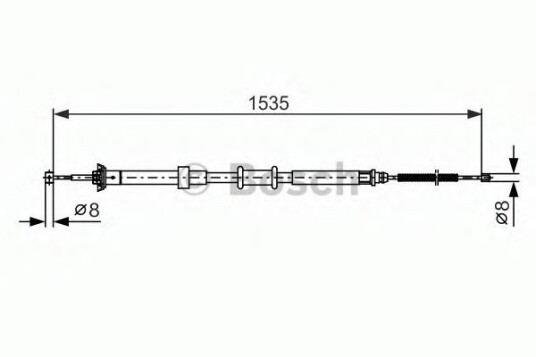 Bosch Tautrekk parkeringsbrems BOSCH 1 987 482 394