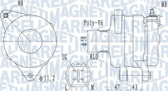 Dynamo MAGNETI MARELLI 063732097010