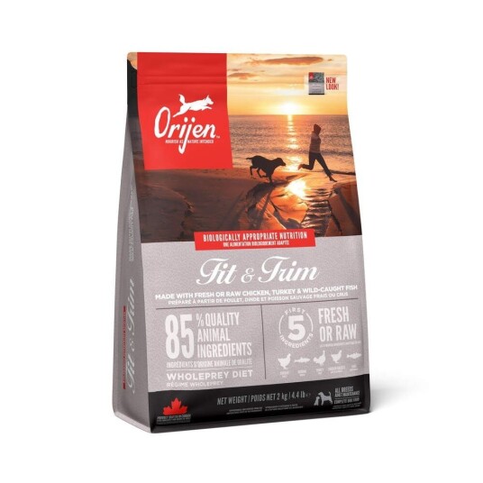 Orijen Dog Fit & Trim Tørrfôr uten korn 2 kg - Hundefôr for voksne