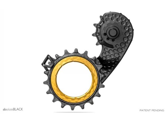 AbsoluteBlack HOLLOWcage Tannhjul SRAM AXS Road Svart/Gull