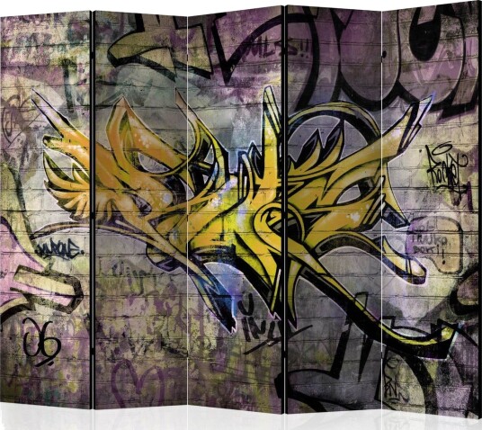 Room Divider - Stunning Graffiti II 225x172 - Artgeist sp. z o. o.