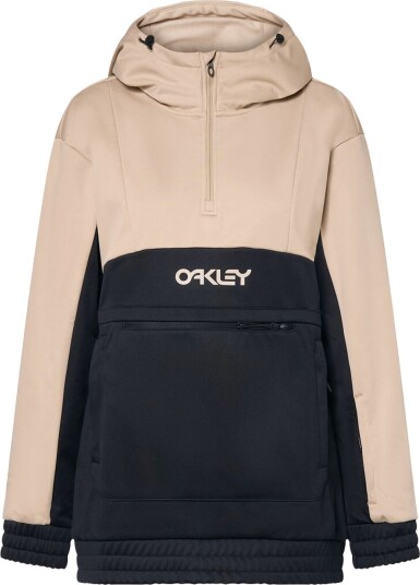 Oakley Women's Tnp Nose Grab Softshell Hoodie Humus/blackout S