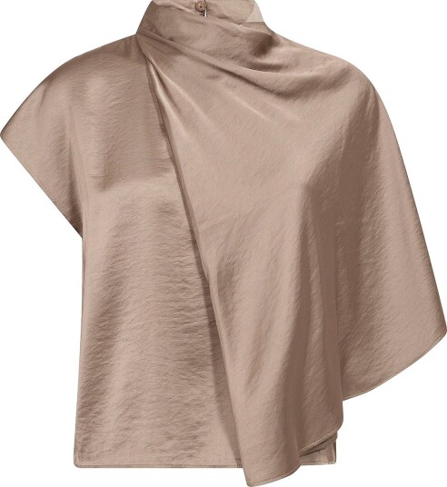 co’couture   Bluse IdunCC Cape SS Blouse   Beige