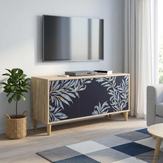 vidaXL TV skap DOKKUM 102 x 33 x 50 cm Sonoma Konstruert tre