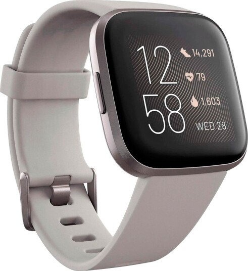 Fitbit Versa 2 Stone/Mist Grå Aluminium Fitbit Versa 2 Stone/Mist Grå Aluminium