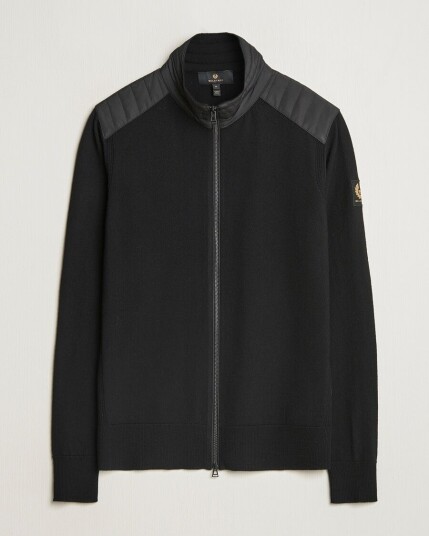 Belstaff Kelby Zip Cardigan Black