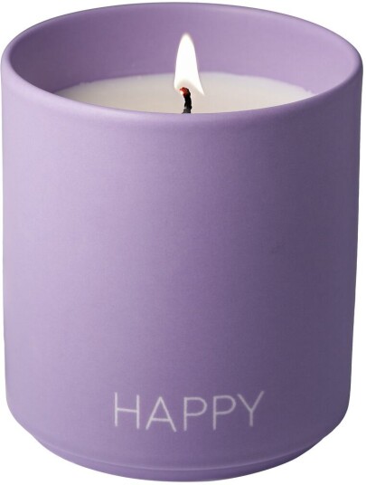 Design Letters Duftlys large Ø8 cm Happy Purple