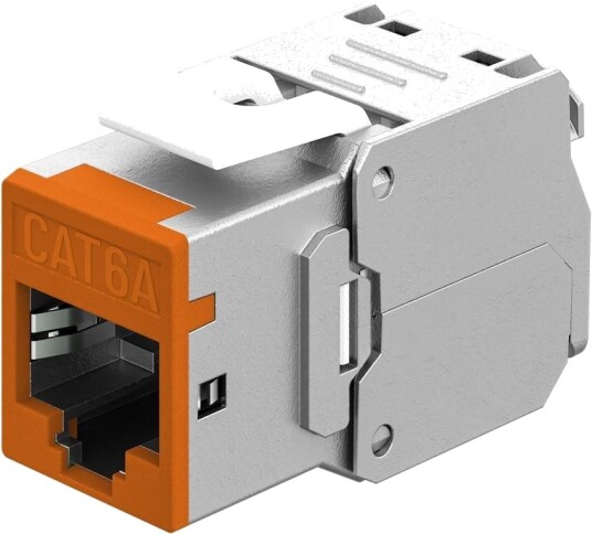 Goobay Keystone Modul Rj45 Cat 6A Stp Slim Oransje 77947
