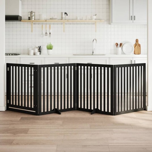 Hundeport Sammenleggbar 4 Paneler Svart 320 cm Poppeltre 352259 Hundeport Sammenleggbar 4 Paneler Svart 320 cm Poppeltre 352259
