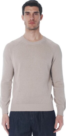 Gran Sasso Herre Strikkevarer Beige M, Gran Sasso Herre Strikkevarer Beige M,