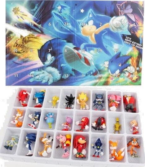 Sonic Adventskalender 2025 24 dagers nedtellingsgaveeske med karakterleketøysfigurer