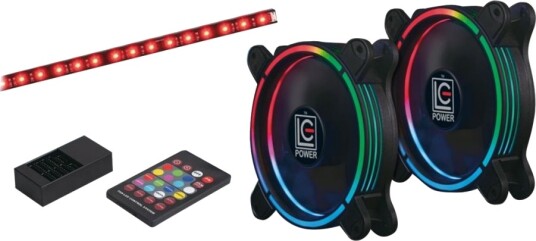 Lc Power Lc-Cf-Rgb-Combo Kabinettvifte 120mm Lc Power Lc-Cf-Rgb-Combo Kabinettvifte 120mm