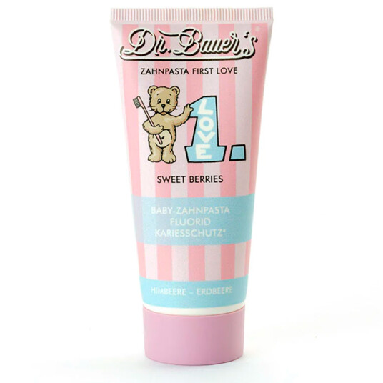 Barnetannkrem Dr. Bauer"s First Love Sweet Berries Fluor