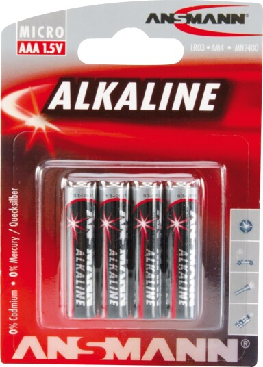 Ansmann AA 1.5V NiMH 2850 mAh Batteri 4-pk - Oppladbare Universale Batterier Ansmann AA 1.5V NiMH 2850 mAh Batteri 4-pk - Oppladbare Universale Batterier
