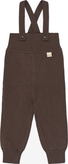 Petit Piao Ppdag High Strap Knit Pants - CHESTNUT - 92