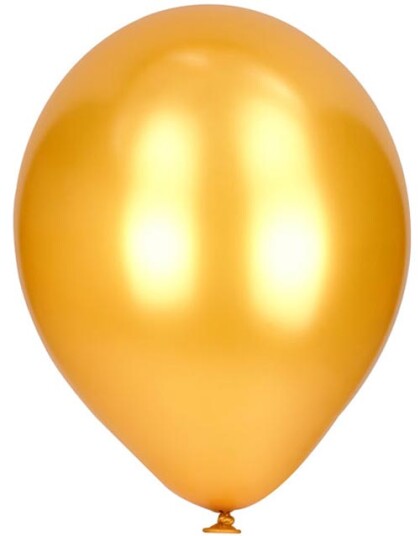 8 stk 20 cm Gullfarget Metallisk Ballonger