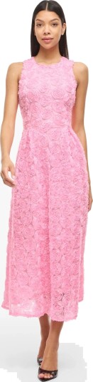 Vila Viglory S/L O Neck Ankle Dress/Dc/Ka Pink 36