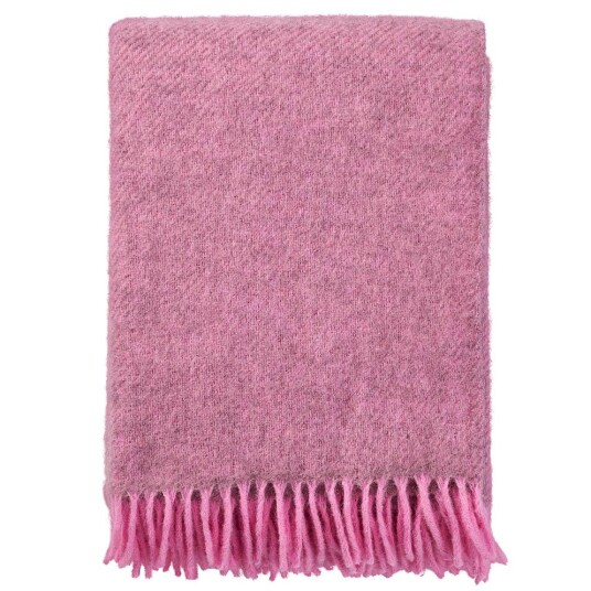 Klippan Yllefabrik Gotland ullpledd 130x200 cm Rosa Klippan Yllefabrik Gotland ullpledd 130x200 cm Rosa
