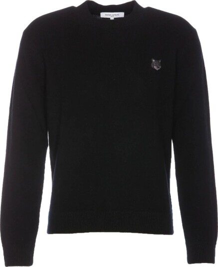 Maison Kitsuné, Herre, Strikkevarer, Svart, M,