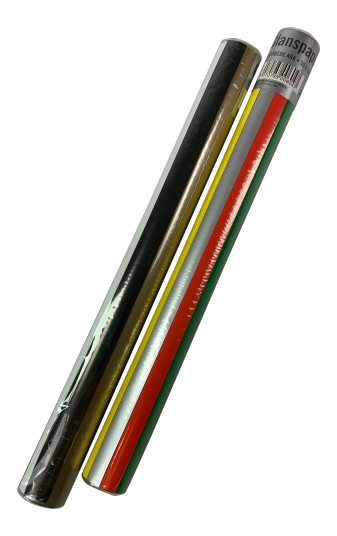 Glanspapir rull 35x50cm 8 farger