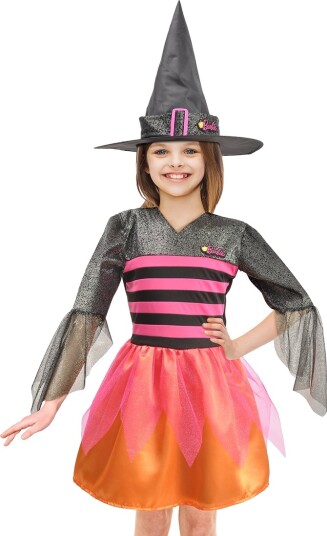 Ciao Srl. Kostymer Barbie Heks Barbie Strega Glamour Ciao Srl. 8-10 år (128-140) Kostymer Oransje Rosa Svart 11657.8-10-NC
