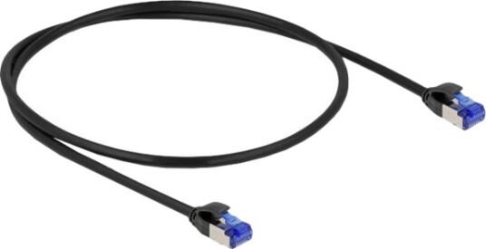Delock Cat6a S/FTP RJ45 patchkabel svart 0,5 m