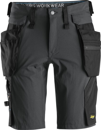 Snickers Workwear 6108 LiteWork Shorts grå, svart Grå, Svart, Klær
