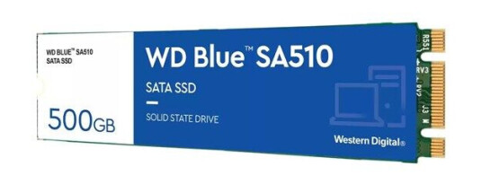 WD Blue SA510 500GB M.2 SSD Harddisk - Høy ytelse og holdbarhet