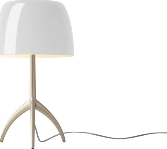 Bordlampe Foscarini dimmbar Hvit Stue Aluminium 34.5 Hvit