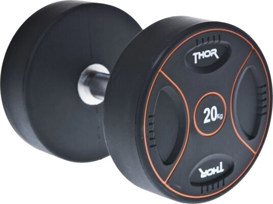 Thor Fitness Svarte PU-manualer, Gummimanualer Vekt 40 kg