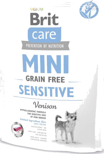 Brit Care Mini Grain Free Sensitive Hundemat med Hjorteprotein 400 g