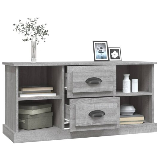 vidaXL TV-benk grå sonoma 99,5x35,5x48 cm konstruert tre vidaXL TV-benk grå sonoma 99,5x35,5x48 cm konstruert tre