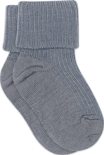 MP Denmark Wool rib baby socks Blå 19/21