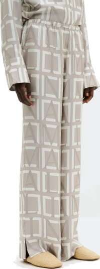 Malina Olga Drawstring Silk Pants Grey 36 Malina Olga Drawstring Silk Pants Grey 36