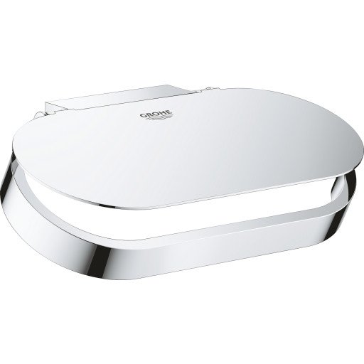 GROHE SELECTION TOALETTRULLHOLDER MED LOKK KROM GROHE SELECTION TOALETTRULLHOLDER MED LOKK KROM