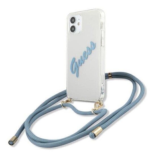 Dėklas Guess Guhcp12scrtvsbl Iphone 12 Mini 5,4" Mėlynas/Mėlynas Hardt Deksel Script Vintage