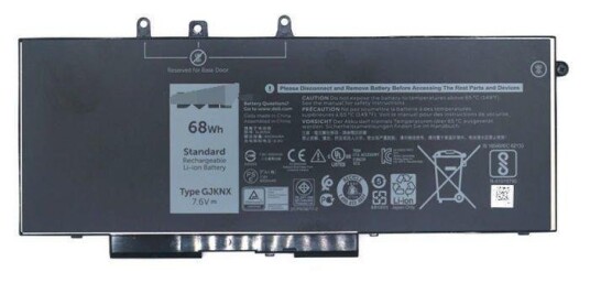 DELL batteri til bærbar PC - Li-Ion - 8500 mAh - 68 Wh (MT31P)