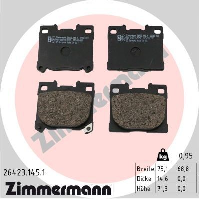 Bremseklosser ZIMMERMANN 26423.145.1 Bremseklosser ZIMMERMANN 26423.145.1