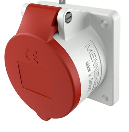 Mennekes Stikkontakt innfelt 32A 3+J 400V IP44 Mennekes Stikkontakt innfelt 32A 3+J 400V IP44