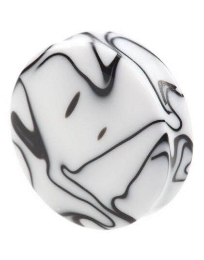 Utgått Marble Design White Piercing Plugg Strl 26 mm