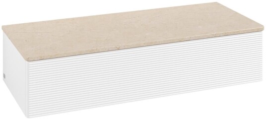 Villeroy & Boch Villeroy & Boch Antao Sideskap 120x50x26,8 cm m/lys Hvit Matt/Crème Villeroy & Boch Villeroy & Boch Antao Sideskap 120x50x26,8 cm m/lys Hvit Matt/Crème