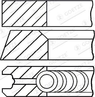 Stempelringsett GOETZE ENGINE 08-147300-10