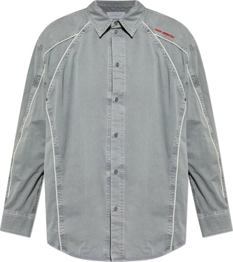 Off White Herre Skjorter Grå XL,