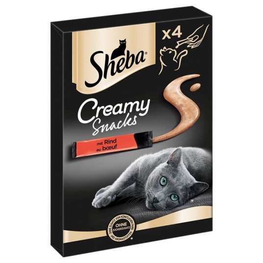Sheba Creamy Snacks 4 X 12 G Okse