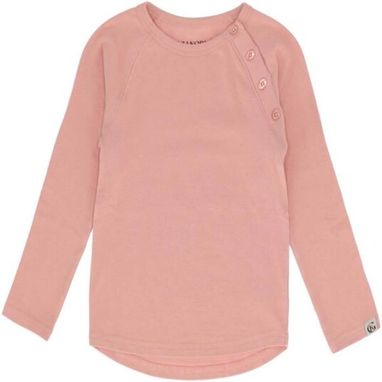 Gullkorn Villvette longsleeve barn, soft rosa