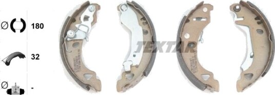 Bremsesko sett TEXTAR 91049200