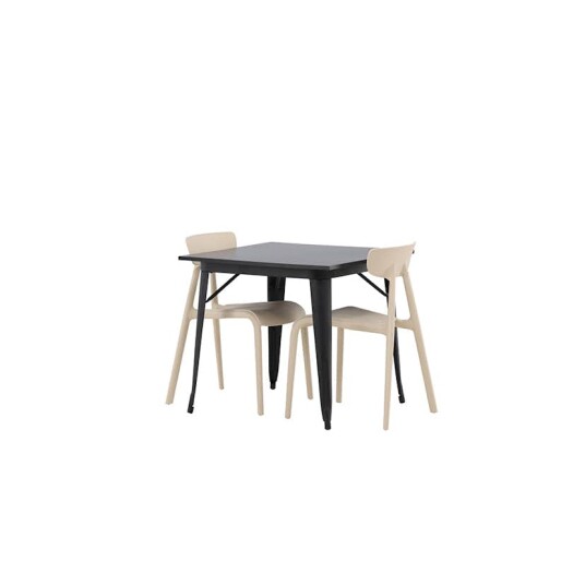 Venture Home Spisegruppe Venture Home Tempe 80 cm med 2 Ursholmen Stoler GR23012