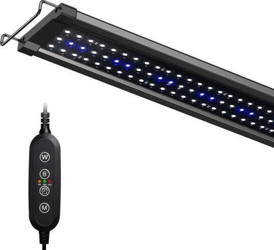 Ledlife 60-80 cm Akvarie Armatur 18W Led Hvit/Blå Justerbar